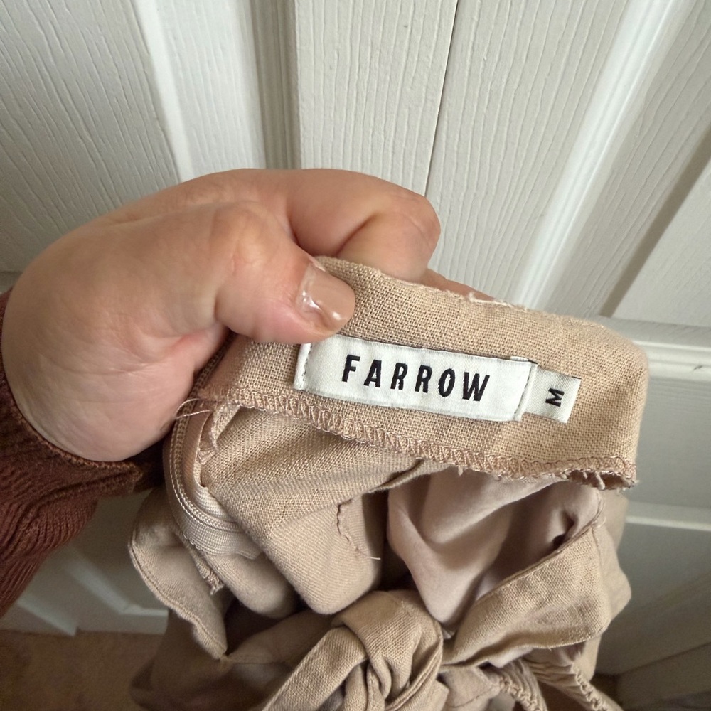 Farrow Tan Ruffle Mini Dress - Picture 4 of 4